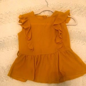 Yellow casual dress top!!